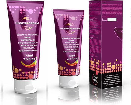 HONDROCREAM 2x75 Gelenke , Chili, Soybean oil, Eucalyptus oil